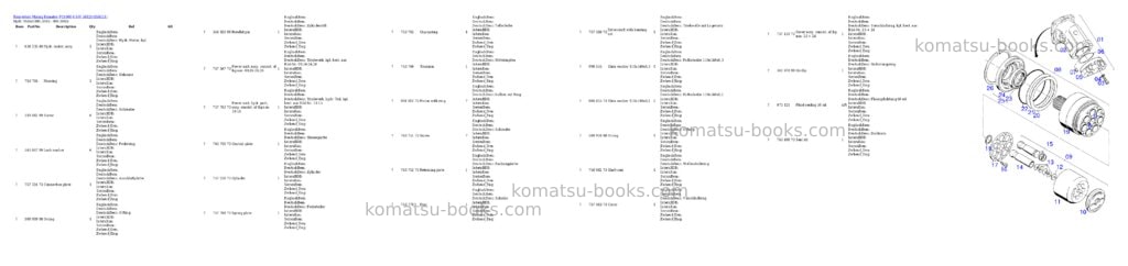 Komatsu pc4000-6 s/n 58121 Parts catalog cover Page 10 Komatsu pc4000-6 s/n 58121 Parts catalog cover Page 10