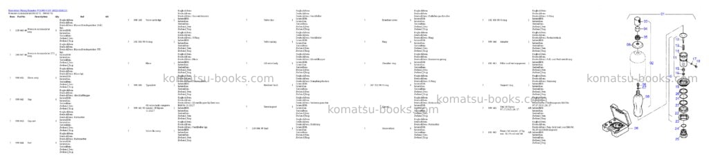 Komatsu pc4000-6 s/n 58121 Parts catalog cover Page 5 Komatsu pc4000-6 s/n 58121 Parts catalog cover Page 5