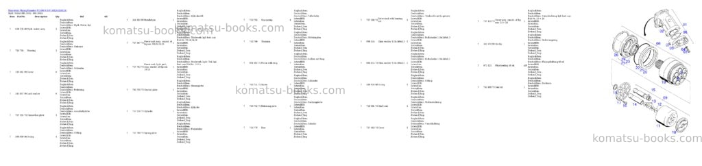 Komatsu pc4000-6 s/n 58124 Parts catalog cover Page 10 Komatsu pc4000-6 s/n 58124 Parts catalog cover Page 10