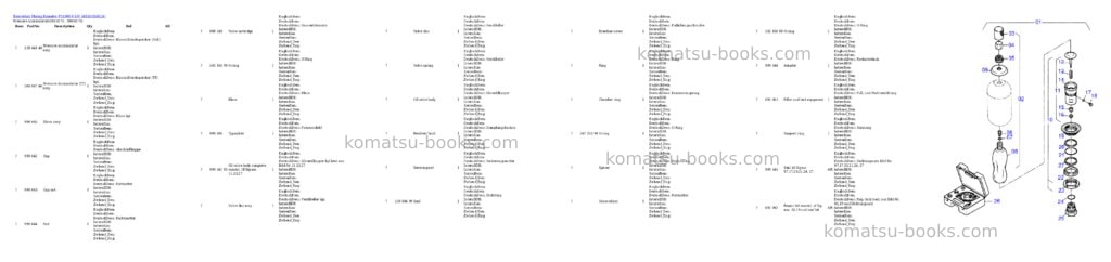 Komatsu pc4000-6 s/n 58124 Parts catalog cover Page 5 Komatsu pc4000-6 s/n 58124 Parts catalog cover Page 5