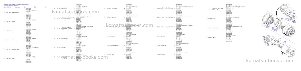 Komatsu pc4000-6 s/n 58125 Parts catalog cover Page 10 Komatsu pc4000-6 s/n 58125 Parts catalog cover Page 10