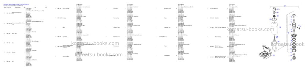 Komatsu pc4000-6 s/n 58125 Parts catalog cover Page 5 Komatsu pc4000-6 s/n 58125 Parts catalog cover Page 5