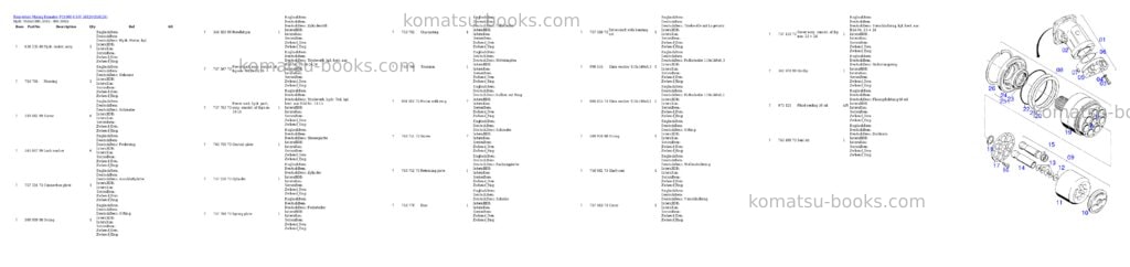 Komatsu pc4000-6 s/n 58126 Parts catalog cover Page 10 Komatsu pc4000-6 s/n 58126 Parts catalog cover Page 10