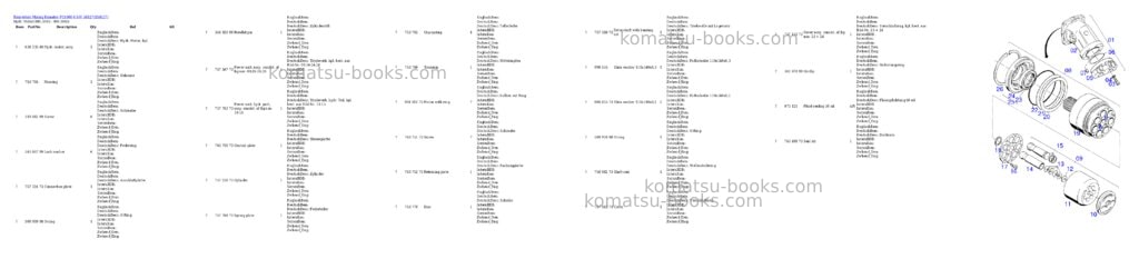 Komatsu pc4000-6 s/n 58127 Parts catalog cover Page 10 Komatsu pc4000-6 s/n 58127 Parts catalog cover Page 10