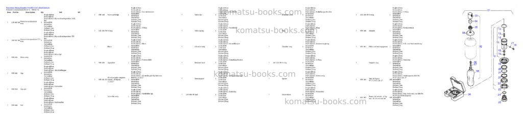 Komatsu pc4000-6 s/n 58129 Parts catalog cover Page 5 Komatsu pc4000-6 s/n 58129 Parts catalog cover Page 5