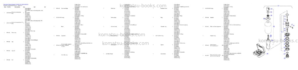 Komatsu pc4000-6 s/n 58131 Parts catalog cover Page 5 Komatsu pc4000-6 s/n 58131 Parts catalog cover Page 5