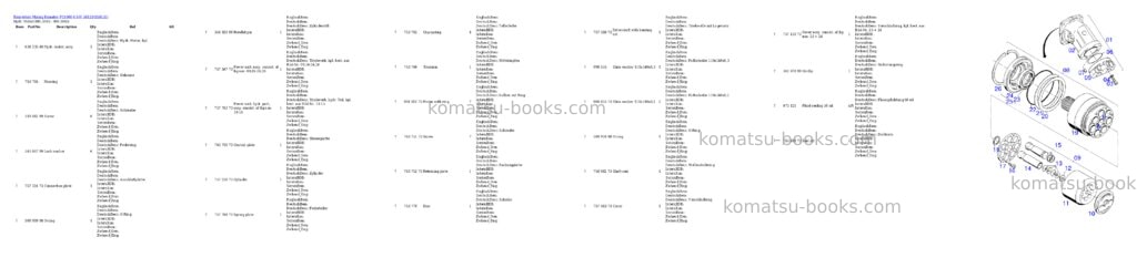 Komatsu pc4000-6 s/n 58133 Parts catalog cover Page 10 Komatsu pc4000-6 s/n 58133 Parts catalog cover Page 10