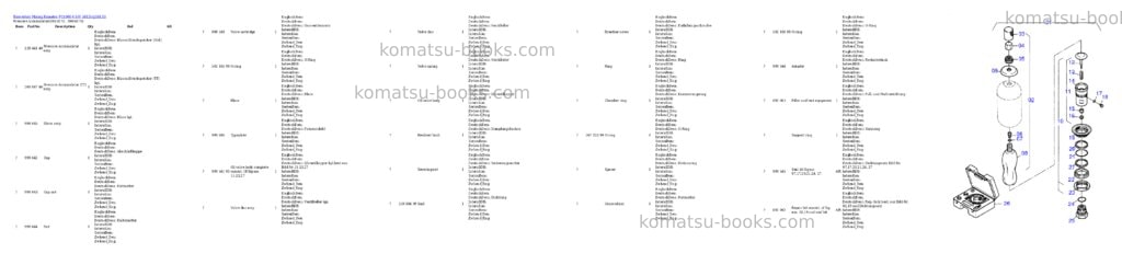 Komatsu pc4000-6 s/n 58135 Parts catalog cover Page 5 Komatsu pc4000-6 s/n 58135 Parts catalog cover Page 5