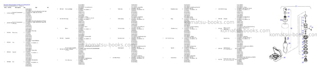 Komatsu pc4000-6 s/n 58139 Parts catalog cover Page 5 Komatsu pc4000-6 s/n 58139 Parts catalog cover Page 5