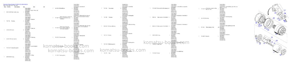 Komatsu pc4000-6 s/n 58141 Parts catalog cover Page 9 Komatsu pc4000-6 s/n 58141 Parts catalog cover Page 9
