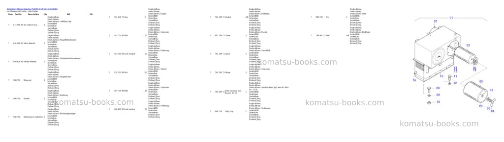 Komatsu pc4000-6 s/n 58142 Parts catalog cover Page 10 Komatsu pc4000-6 s/n 58142 Parts catalog cover Page 10