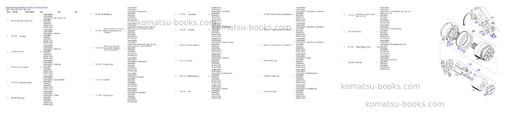 Komatsu pc4000-6 s/n 58142 Parts catalog cover Page 9 Komatsu pc4000-6 s/n 58142 Parts catalog cover Page 9