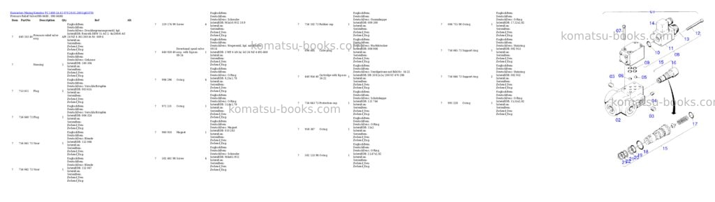 Komatsu pc 1400-1a 61 070 29.01.2001 Parts catalog cover Page 10