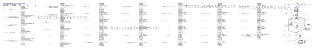 Komatsu pc 1400-1a 61 070 29.01.2001 Parts catalog cover Page 6