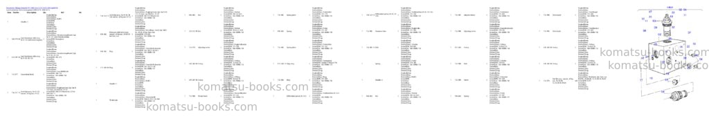 Komatsu pc 1400-1a 61 070 29.01.2001 Parts catalog cover Page 7