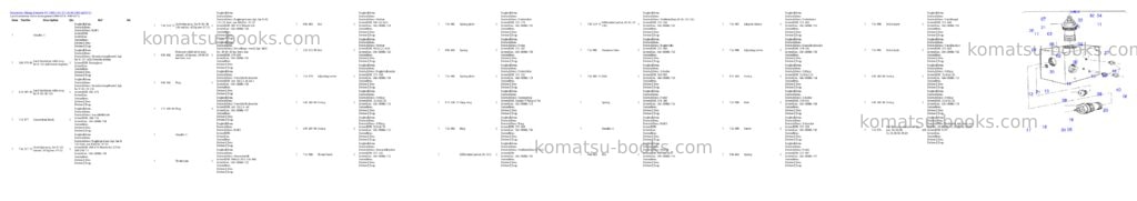 Komatsu pc 1400-1 61 071 20.09.2001 Parts catalog cover Page 6