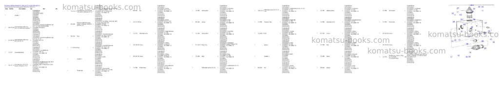 Komatsu pc 1400-1 61 071 20.09.2001 Parts catalog cover Page 7