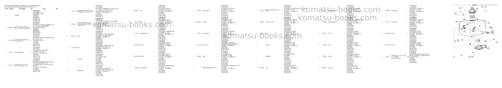 Komatsu pc 1400-1 61 072 04.12.2001 Parts catalog cover Page 7