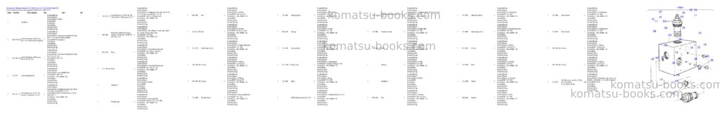 Komatsu pc 1400-1a 61 073 30.10.2003 Parts catalog cover