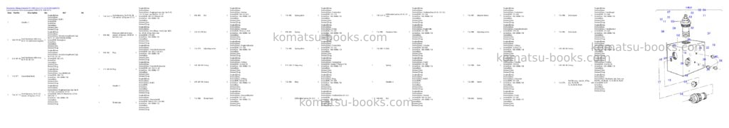 Komatsu pc 1400-1a 61 073 30.10.2003 Parts catalog cover Page 5