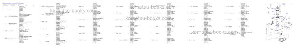 Komatsu pc 1400-1a 61 073 30.10.2003 Parts catalog cover Page 6