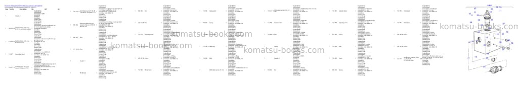 Komatsu pc 1400-1a 61 074 19.11.2001 Parts catalog cover Page 5 Komatsu pc 1400-1a 61 074 19.11.2001 Parts catalog cover Page 5