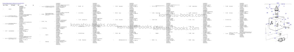 Komatsu pc 1400-1a 61 074 19.11.2001 Parts catalog cover Page 7 Komatsu pc 1400-1a 61 074 19.11.2001 Parts catalog cover Page 7
