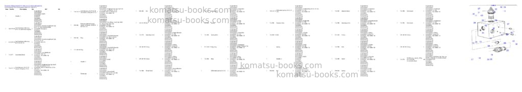 Komatsu pc 1400-1 61 075 09.03.2005 Parts catalog cover Page 6 Komatsu pc 1400-1 61 075 09.03.2005 Parts catalog cover Page 6