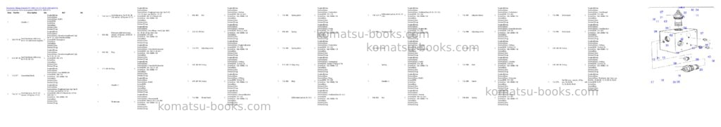 Komatsu pc 1400-1 61 075 09.03.2005 Parts catalog cover Page 7 Komatsu pc 1400-1 61 075 09.03.2005 Parts catalog cover Page 7