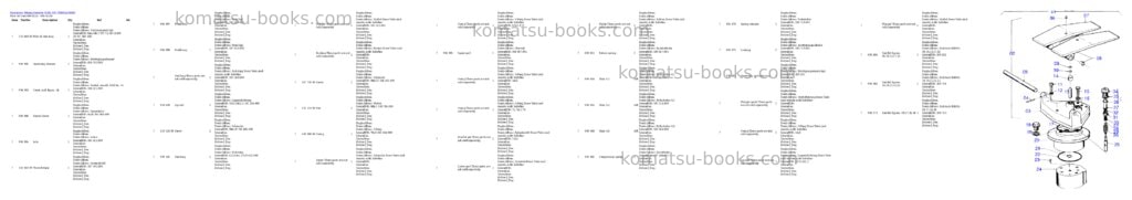 Komatsu h285 s/n 78099 Parts catalog cover Page 4