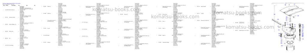 Komatsu h285 s/n 78102 Parts catalog cover Page 4 Komatsu h285 s/n 78102 Parts catalog cover Page 4