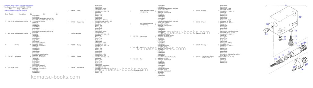 Komatsu h285 s/n 78102 Parts catalog cover Page 8 Komatsu h285 s/n 78102 Parts catalog cover Page 8