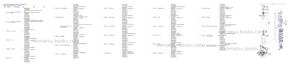 Komatsu h285 s/n 78103 Parts catalog cover Page 5 Komatsu h285 s/n 78103 Parts catalog cover Page 5