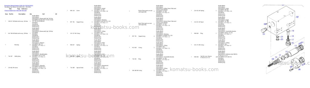 Komatsu h285 s/n 78103 Parts catalog cover Page 8 Komatsu h285 s/n 78103 Parts catalog cover Page 8