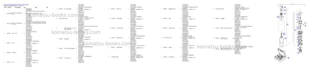 Komatsu h285s s/n 78105 Parts catalog cover Page 5 Komatsu h285s s/n 78105 Parts catalog cover Page 5