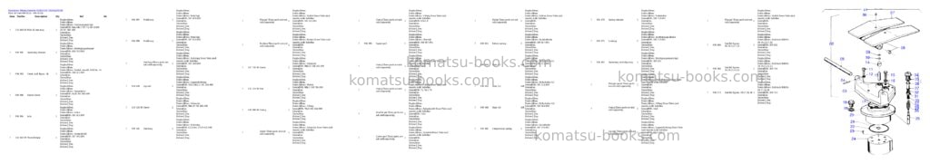 Komatsu h285s s/n 78106 Parts catalog cover Page 4