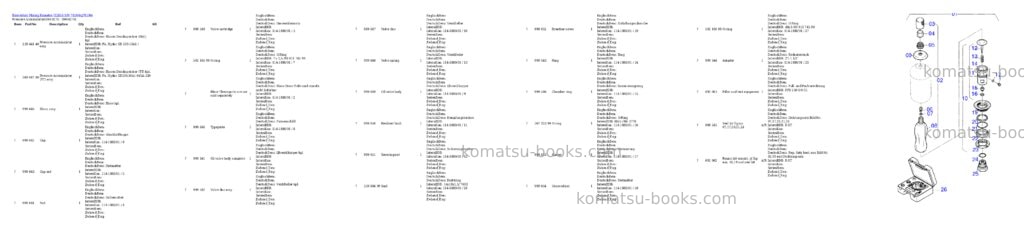 Komatsu h285s s/n 78106 Parts catalog cover Page 5