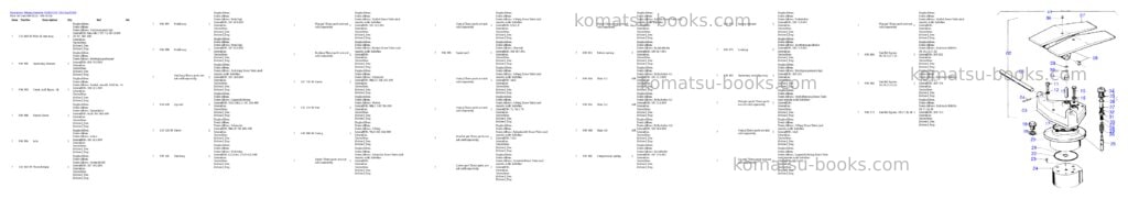 Komatsu h285s s/n 78114 Parts catalog cover Page 4