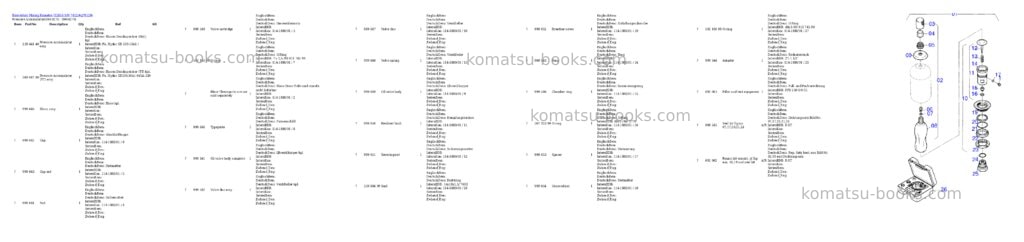 Komatsu h285s s/n 78129 Parts catalog cover Page 4