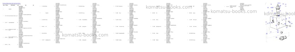 Komatsu h285-s s/n 78132 Parts catalog cover Page 10
