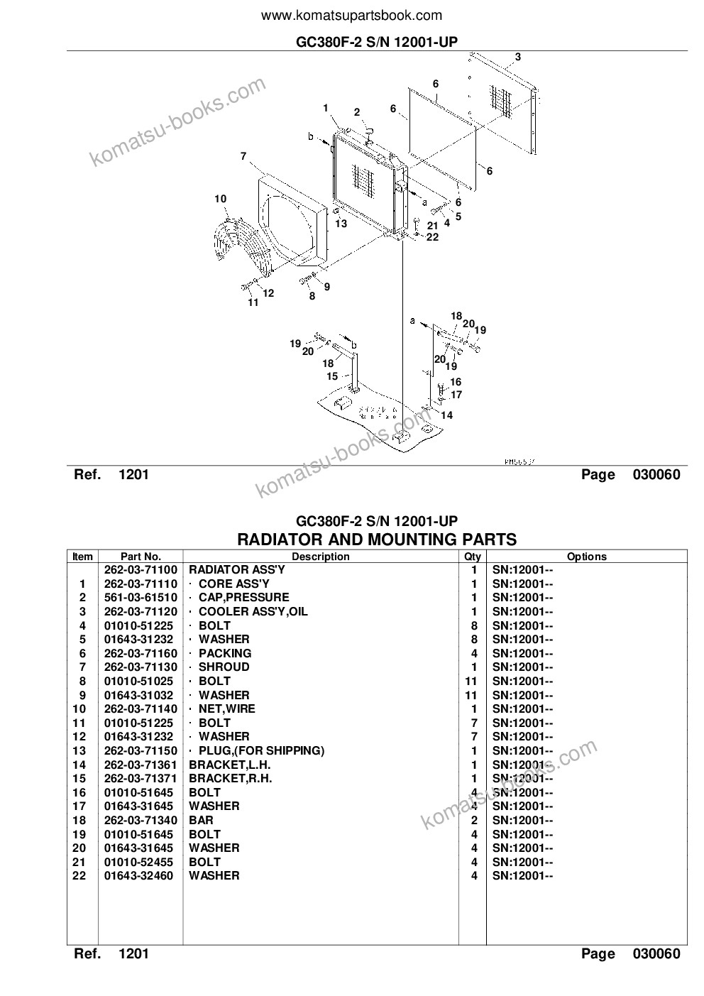 Komatsu gc380f-2 s/n 12001-up Parts catalog cover Page 9 Komatsu gc380f-2 s/n 12001-up Parts catalog cover Page 9