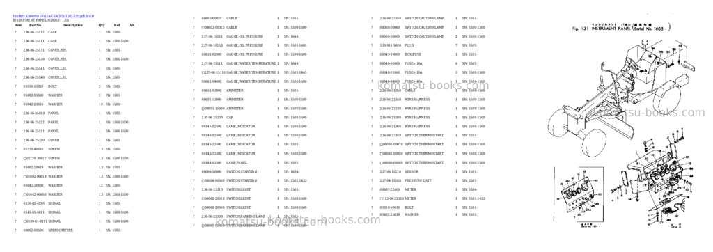 Komatsu GD22AC-1A S/N 1501-UP Parts catalog cover Page 4