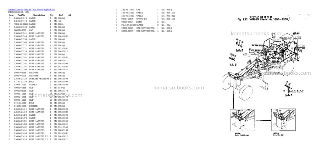 Komatsu GD22H-1 S/N 1003-UP Parts catalog cover Page 5 Komatsu GD22H-1 S/N 1003-UP Parts catalog cover Page 5
