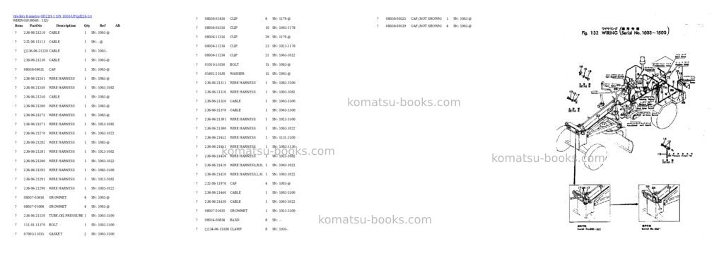 Komatsu gd22h-1 s/n 1003-up Parts catalog cover Page 5