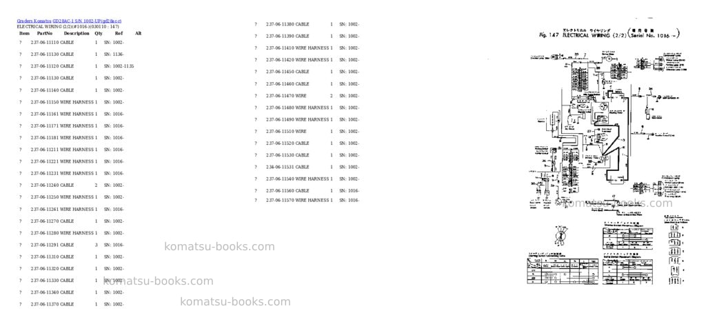 Komatsu gd28ac-1 s/n 1002-up Parts catalog cover Page 10