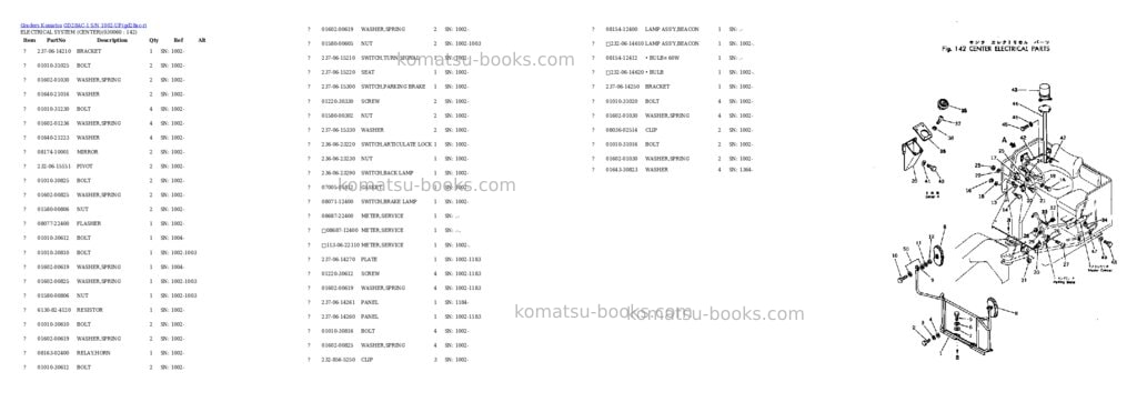 Komatsu gd28ac-1 s/n 1002-up Parts catalog cover Page 5