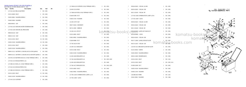 Komatsu gd28ac-1 s/n 1002-up Parts catalog cover Page 6