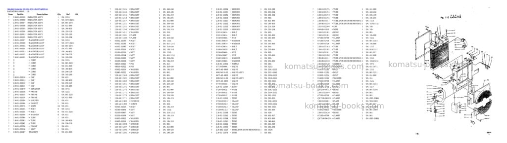 Komatsu GD30-4 S/N 185-UP Parts catalog cover Page 3 Komatsu GD30-4 S/N 185-UP Parts catalog cover Page 3