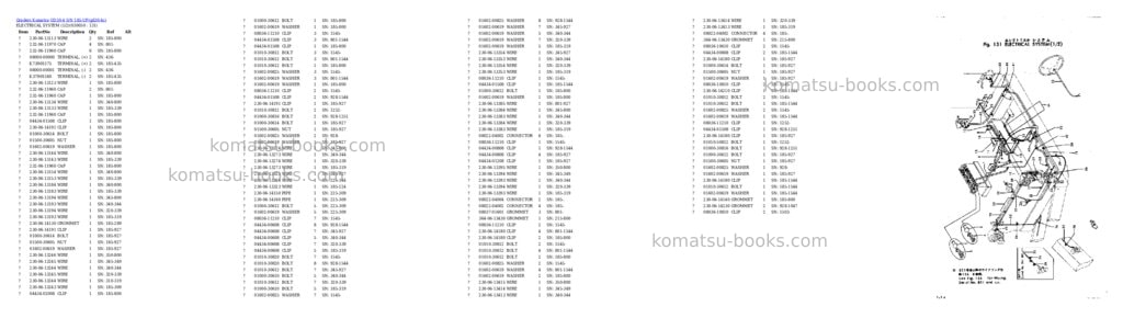 Komatsu GD30-4 S/N 185-UP Parts catalog cover Page 4 Komatsu GD30-4 S/N 185-UP Parts catalog cover Page 4
