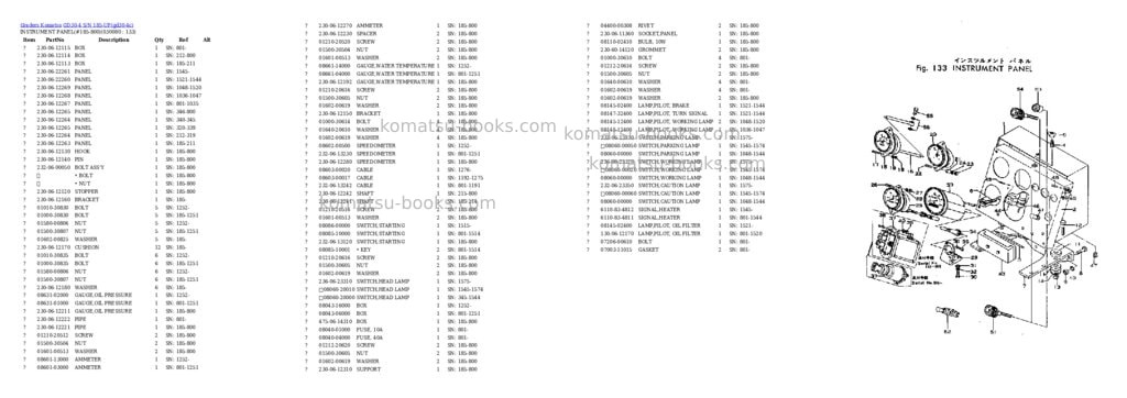 Komatsu GD30-4 S/N 185-UP Parts catalog cover Page 7 Komatsu GD30-4 S/N 185-UP Parts catalog cover Page 7